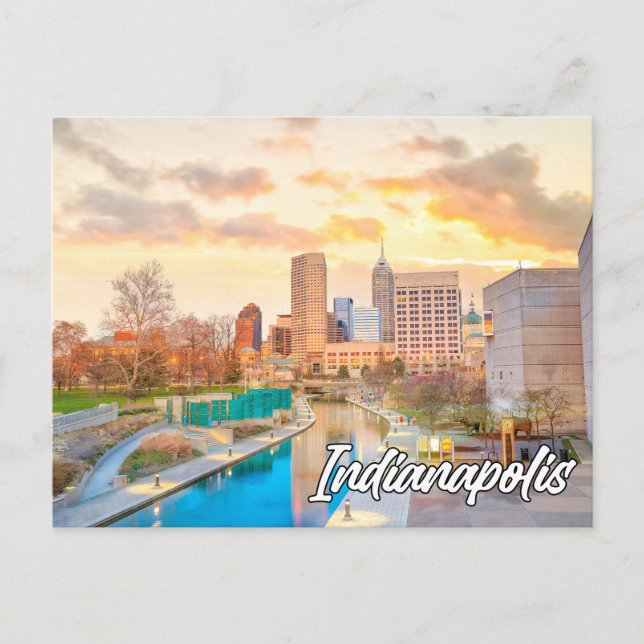Indianapolis, Indiana, Förenade Stater Vykort (Framsida)