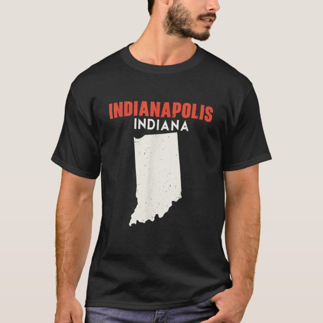 Indianapolis Indiana, Förenta staterna, Amerika Tr T Shirt (Framsida)