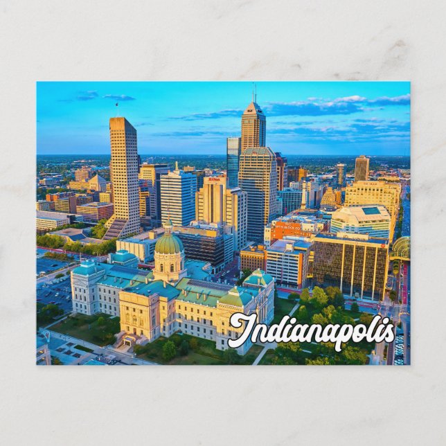 Indianapolis, Indiana, Förenta staterna Vykort (Framsida)