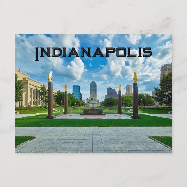 Indianapolis, Indiana, Förenta staterna Vykort (Framsida)