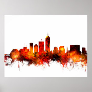 Indianapolis Indiana horisont Poster