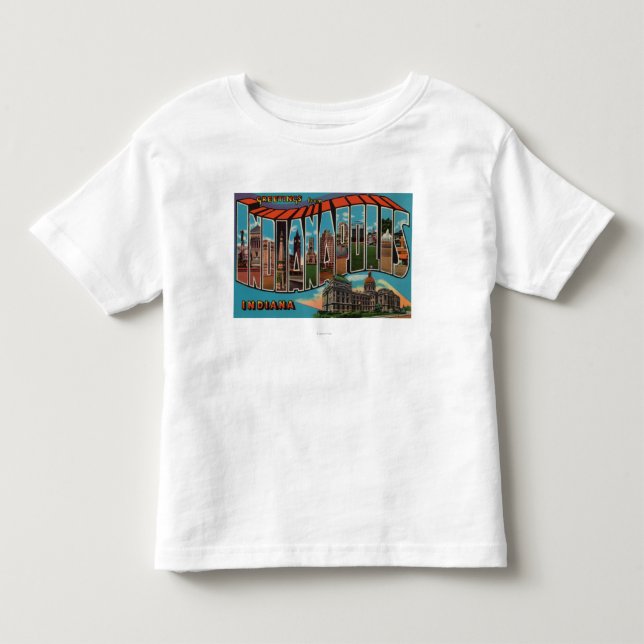 Indianapolis Indiana (huvudstadbyggnad) T-shirt (Framsida)
