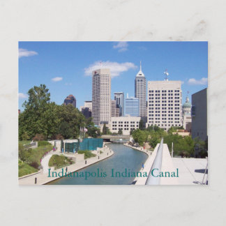 Indianapolis Indiana-kanalen Vykort