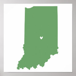Indianapolis, Indiana Kärlek Poster