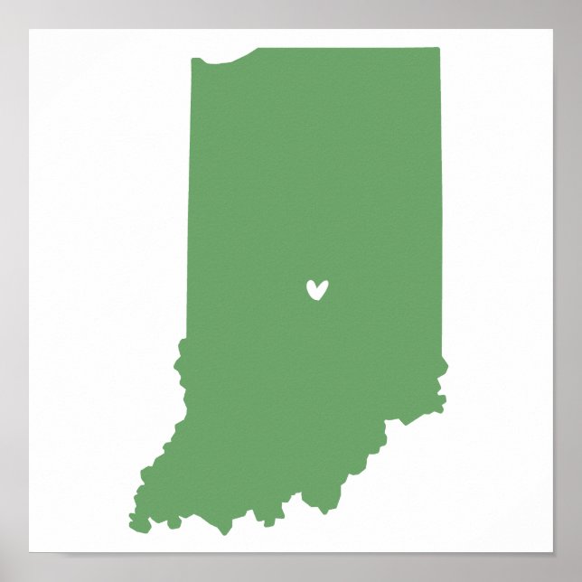Indianapolis, Indiana Kärlek Poster (Framsidan)