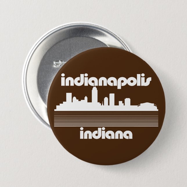 Indianapolis Indiana Knapp (Framsida & baksida)