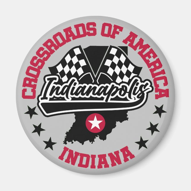 Indianapolis, Indiana Magnet (Framsidan)