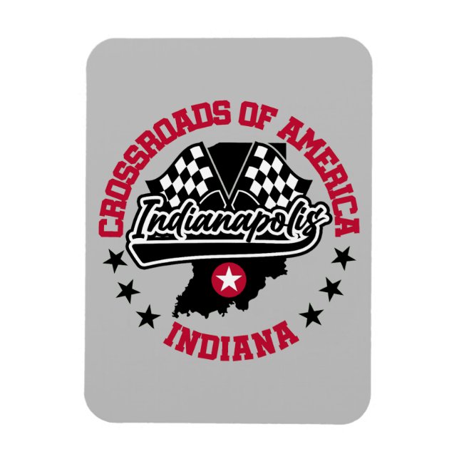 Indianapolis, Indiana Magnet (Vertikal)