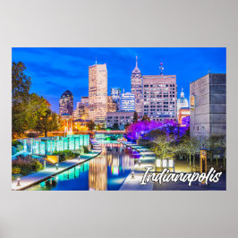 Indianapolis, Indiana, på kvällarna Tidigt Poster