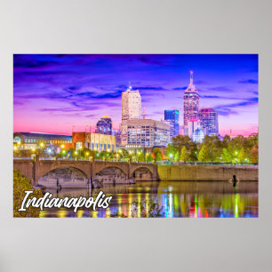 Indianapolis, Indiana, på kvällarna Tidigt Poster