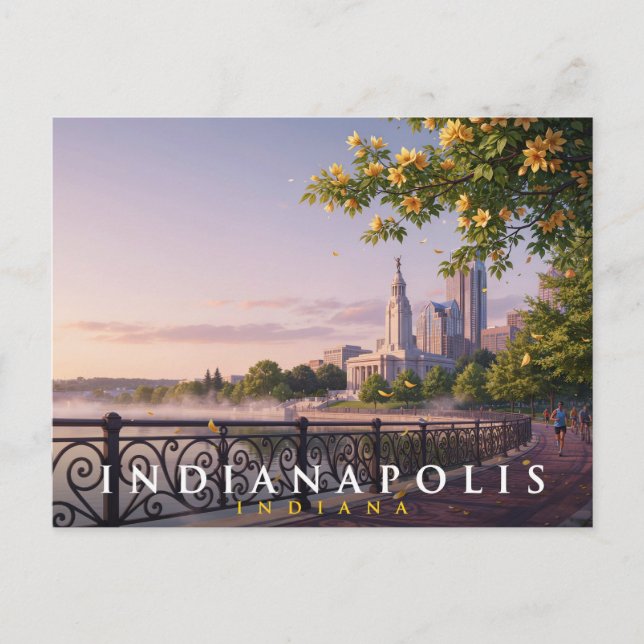 Indianapolis Indiana Resa  Vykort (Framsida)
