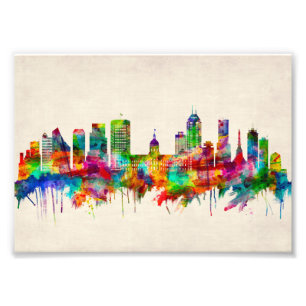 Indianapolis Indiana Skyline Fototryck