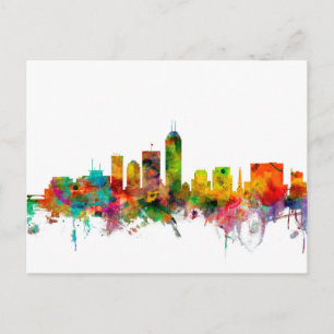 Indianapolis Indiana Skyline Vykort