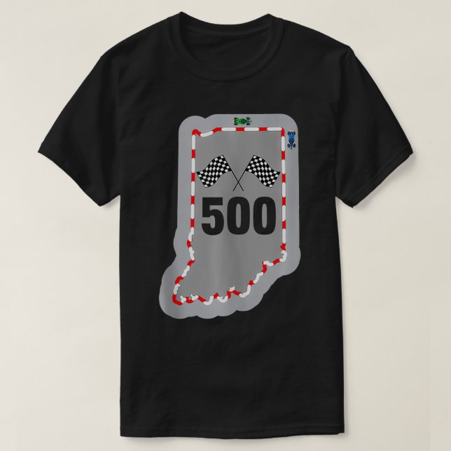 Indianapolis Indiana State 500 Tävla Gift Idea T Shirt (Design framsida)