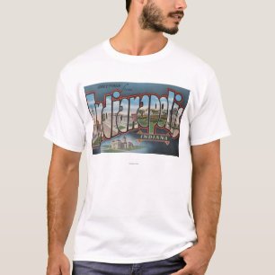 Indianapolis Indiana - stora brevplatser 3 T Shirt