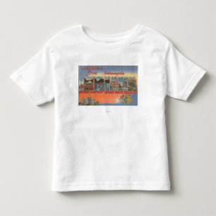 Indianapolis Indiana - stora brevplatser 4 T-shirt