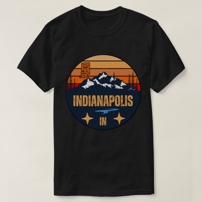 Indianapolis, Indiana T Shirt (Design framsida)