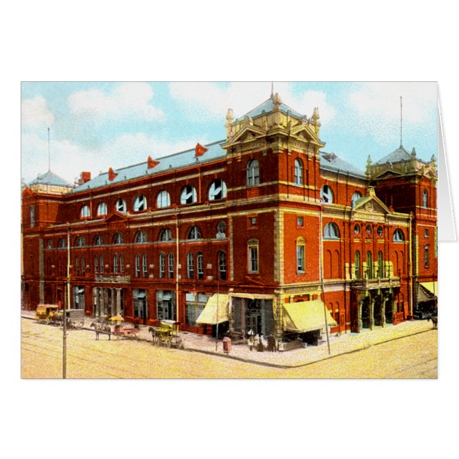 Indianapolis Indiana Tomlinson Hall Hälsningskort (Framsidan Horizontal)