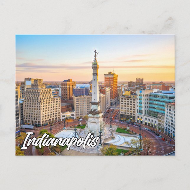 Indianapolis, Indiana, USA Vykort (Framsida)