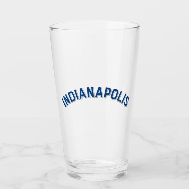 Indianapolis, Indiana Vintage Arch Glaskopp (Framsida)