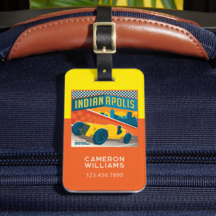 Indianapolis, Indiana Vintage Racer Bagagebricka
