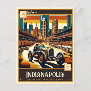 Indianapolis, Indiana VINTAGE Vykort