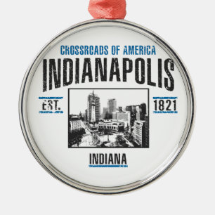 Indianapolis Julgransprydnad Metall