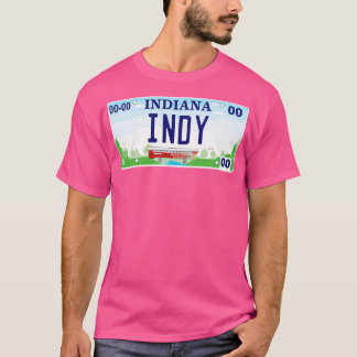 Indianapolis License Plate T Shirt