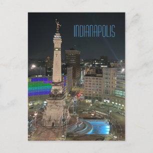 Indianapolis Monument Circle Vykort