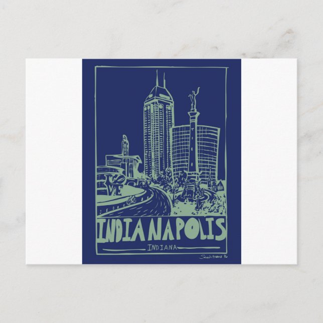 Indianapolis Postcard Vykort (Framsida)