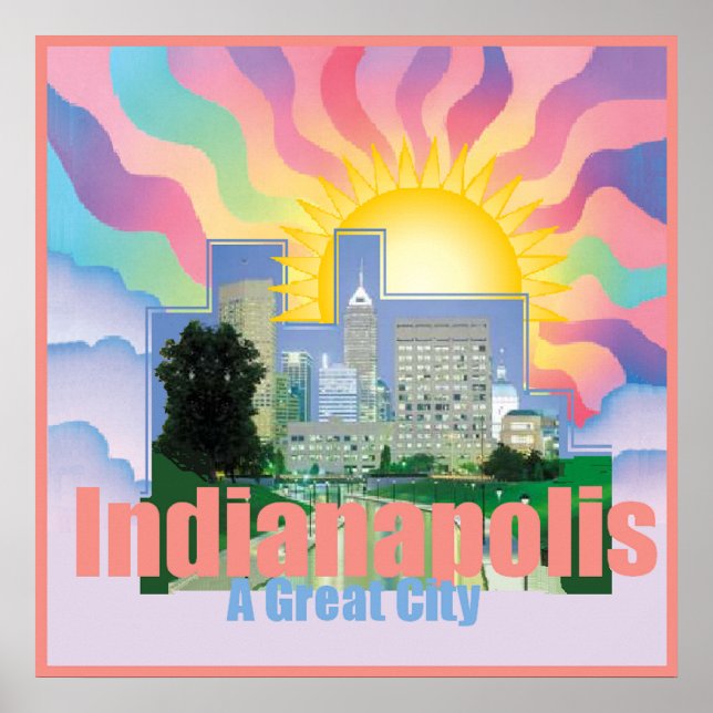 INDIANAPOLIS POSTER Skriv ut (Framsidan)