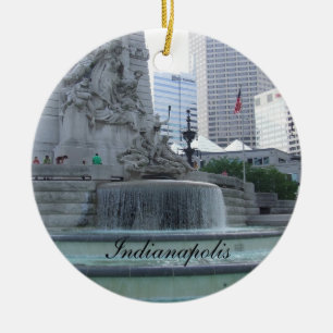 Indianapolis prydnad julgransprydnad keramik