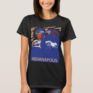 Indianapolis Racingbilshastighet Röd Resa T Shirt