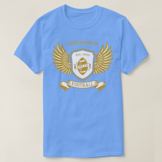 Indianapolis Shield och Vinge Stil T Shirt (Design framsida)