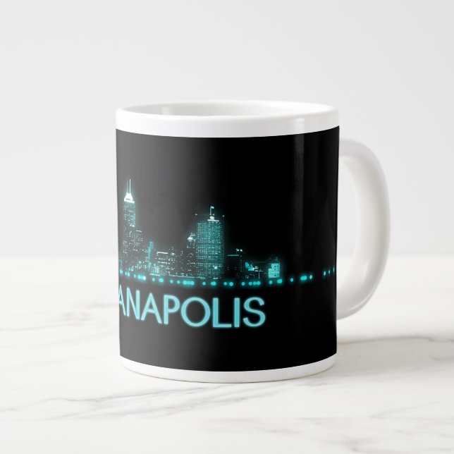 Indianapolis Skyline Jumbo Mugg (Framsida höger)