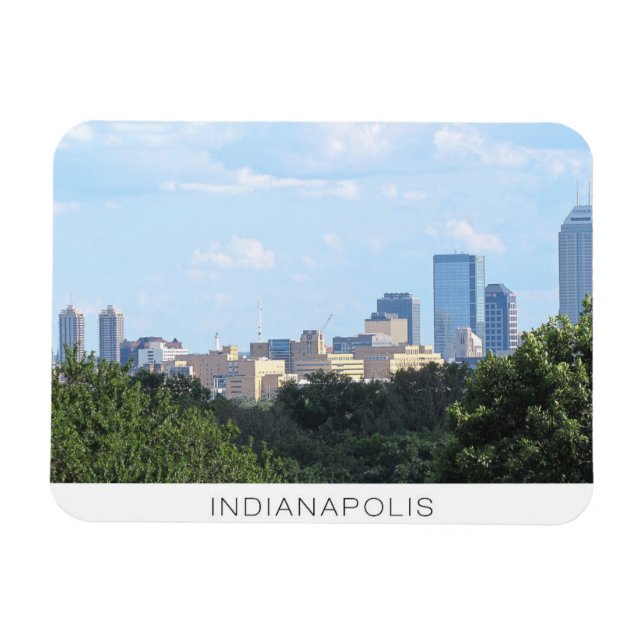Indianapolis Skyline Magnet (Horisontell)