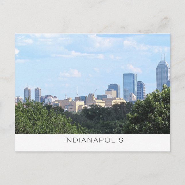 Indianapolis Skyline vykort (Framsida)