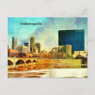 Indianapolis Skyline Vykort