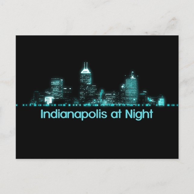 Indianapolis Skyline Vykort (Framsida)