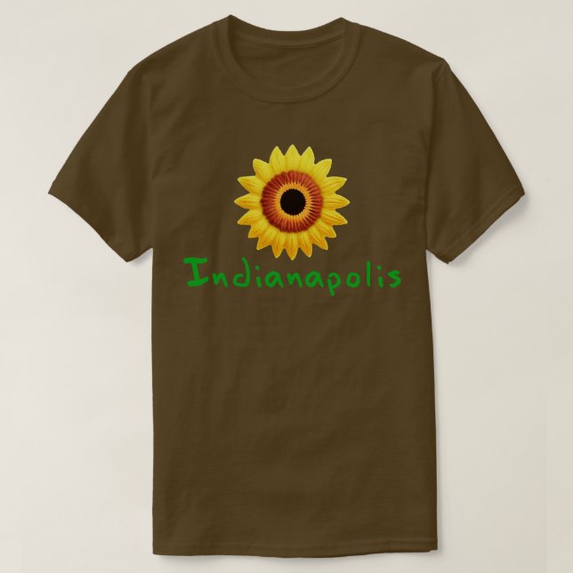 Indianapolis Solros T Shirt (Design framsida)