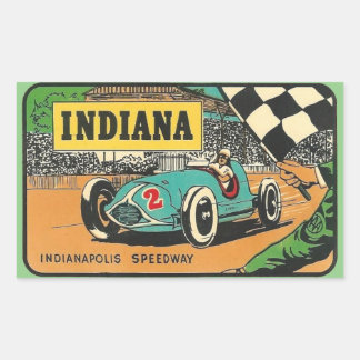 Indianapolis Speedway Indiana Stickers Rektangulärt Klistermärke