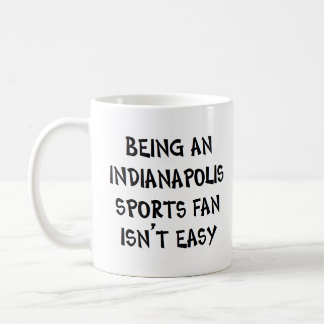 Indianapolis sportfan, att vara kaffemugg (Vänster)