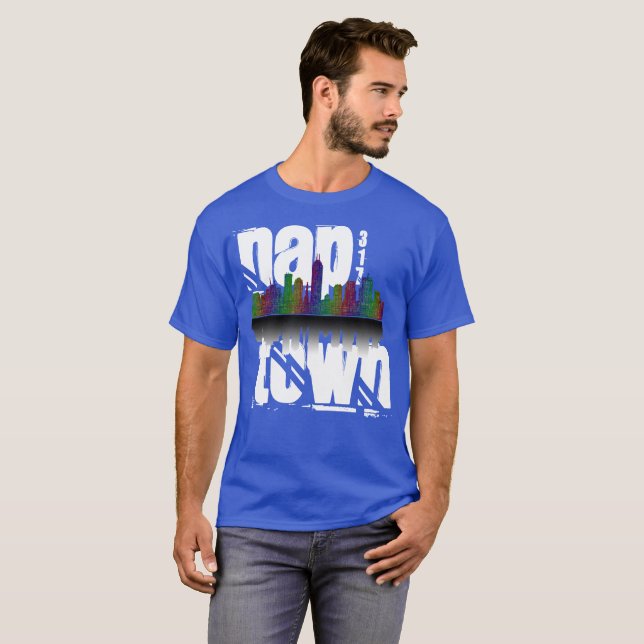 Indianapolis (ta sig en tupplur townen), Indiana T-shirt (Hel framsida)