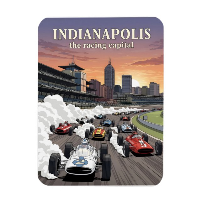 Indianapolis, världens tävla huvudstad magnet (Vertikal)