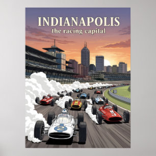 Indianapolis, världens tävla huvudstad poster