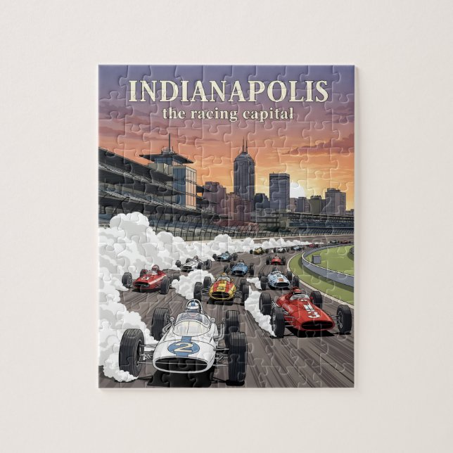 Indianapolis, världens tävla huvudstad pussel (Vertikal)