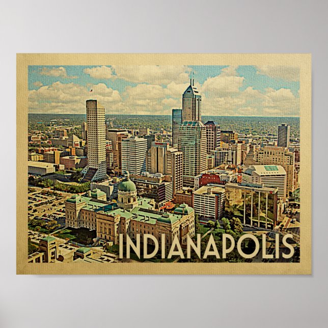 Indianapolis Vintage resor Poster (Framsidan)