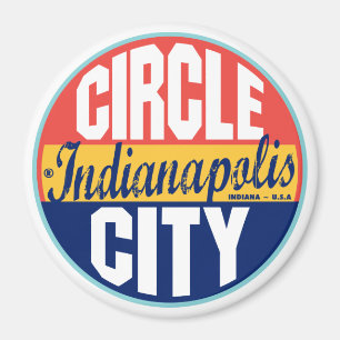 Indianapolis vintageetikett magnet