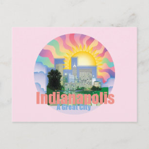 INDIANAPOLIS-vykort Vykort