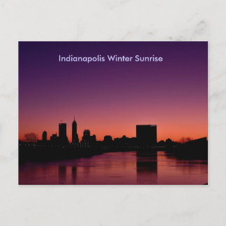Indianapolis Winter Sunrise Vykort